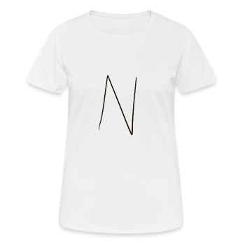 Letter Word - Women's Breathable T-Shirt - white - Front - AI Model Female 172 dark (172cm)