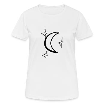 Sterne Stern - Frauen T-Shirt atmungsaktiv - Weiß - Vorne - AI Model Female 172 dark (172cm)