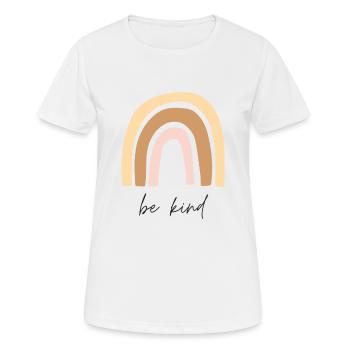 Soyez gentil - T-shirt respirant Femme - blanc - Devant - AI Model Female 172 dark (172cm)