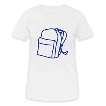 Backpack Space Storage Gift School Idea Child - Women's Breathable T-Shirt - white - Front - AI Model Female 172 dark (172cm)
