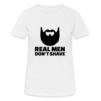 Bart - Frauen T-Shirt atmungsaktiv - Weiß - Vorne - AI Model Female 172 dark (172cm)