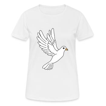 Colombe de la Paix - T-shirt respirant Femme - blanc - Devant - AI Model Female 172 dark (172cm)