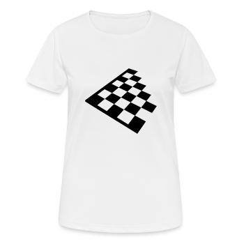 Schach - Frauen T-Shirt atmungsaktiv - Weiß - Vorne - AI Model Female 172 dark (172cm)