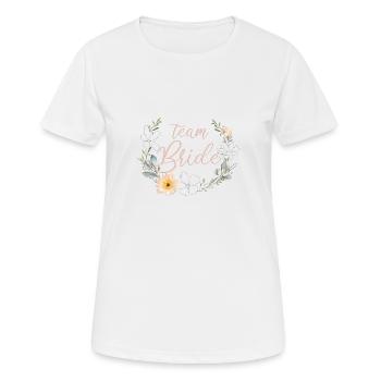 Boho Team Bride 1 - Frauen T-Shirt atmungsaktiv - Weiß - Vorne - AI Model Female 172 dark (172cm)
