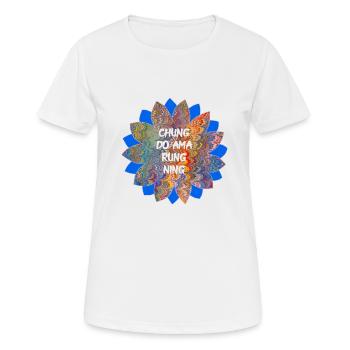 chung do ama rung ning e 49 - Frauen T-Shirt atmungsaktiv - Weiß - Vorne - AI Model Female 172 dark (172cm)