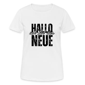 Je suis le petit nouveau - T-shirt respirant Femme - blanc - Devant - AI Model Female 172 dark (172cm)