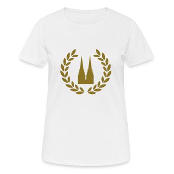 cologne deluxe - T-shirt respirant Femme - blanc - Devant - AI Model Female 172 dark (172cm)