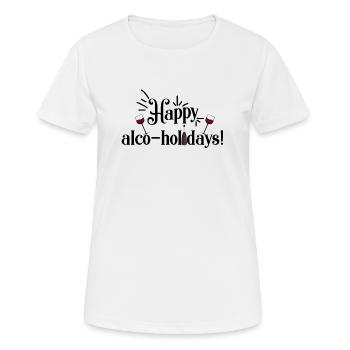 vœux de Noël - T-shirt respirant Femme - blanc - Devant - AI Model Female 172 dark (172cm)