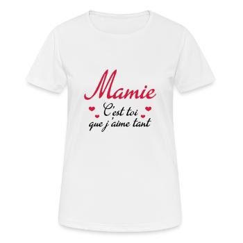 Großmütter / Oma / Mami / Großmutter / Mamy - Frauen T-Shirt atmungsaktiv - Weiß - Vorne - AI Model Female 172 dark (172cm)