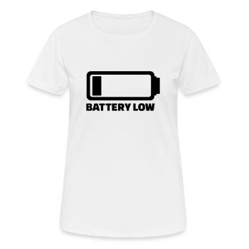Batterie - T-shirt respirant Femme - blanc - Devant - AI Model Female 172 dark (172cm)