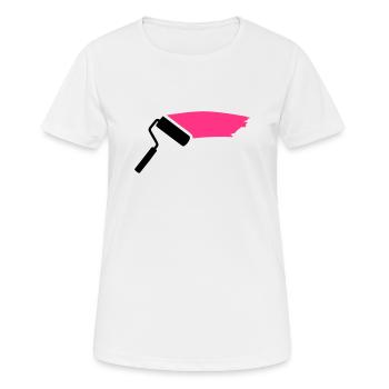 Maler - Frauen T-Shirt atmungsaktiv - Weiß - Vorne - AI Model Female 172 dark (172cm)