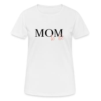 Mom to be - Women's Breathable T-Shirt - white - Front - AI Model Female 172 dark (172cm)