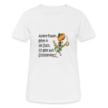 Andere Frauen - Frauen T-Shirt atmungsaktiv - Weiß - Vorne - AI Model Female 172 dark (172cm)