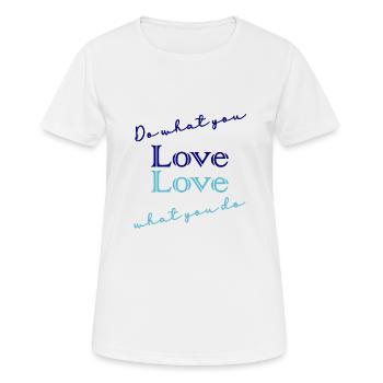CITATION,CITATIONS,MESSAGE, MESSAGE,HUMOUR - T-shirt respirant Femme - blanc - Devant - AI Model Female 172 dark (172cm)
