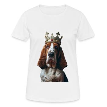 Basset - T-shirt respirant Femme - blanc - Devant - AI Model Female 172 dark (172cm)