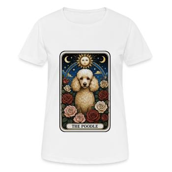 Pudel - Frauen T-Shirt atmungsaktiv - Weiß - Vorne - AI Model Female 172 dark (172cm)