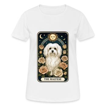 maltesisch - Frauen T-Shirt atmungsaktiv - Weiß - Vorne - AI Model Female 172 dark (172cm)