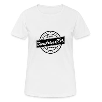 Super directrice des Ressources Humaines - T-shirt respirant Femme - blanc - Devant - AI Model Female 172 dark (172cm)