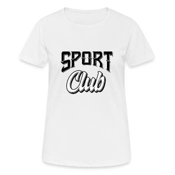 Sport Club - Frauen T-Shirt atmungsaktiv - Weiß - Vorne - AI Model Female 172 dark (172cm)