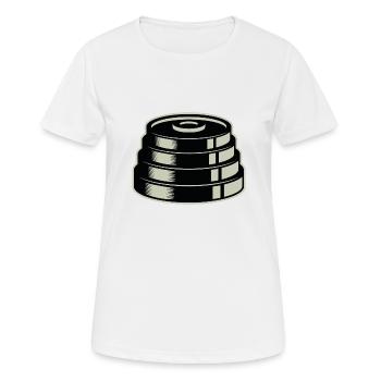 Weight dumbbell - Women's Breathable T-Shirt - white - Front - AI Model Female 172 dark (172cm)