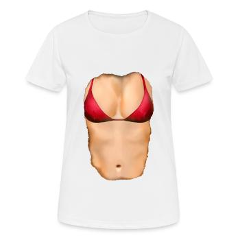 Mein wahres Ich - Bikini Rot - Frauen T-Shirt atmungsaktiv - Weiß - Vorne - AI Model Female 172 dark (172cm)