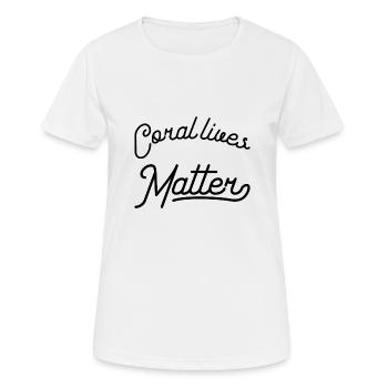 Coral lives matter - Women's Breathable T-Shirt - white - Front - AI Model Female 172 dark (172cm)