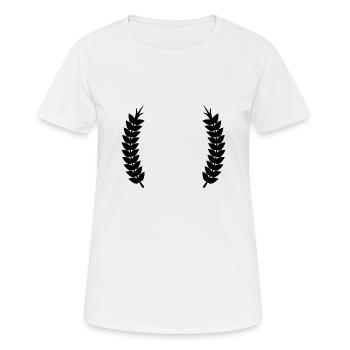 Ears of corn wreath - Women's Breathable T-Shirt - white - Front - AI Model Female 172 dark (172cm)