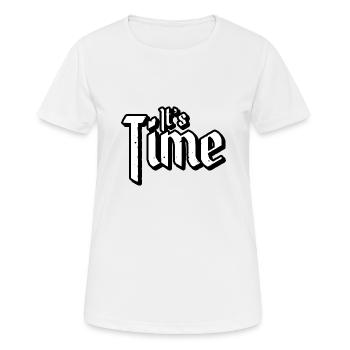Its Time - Women's Breathable T-Shirt - white - Front - AI Model Female 172 dark (172cm)