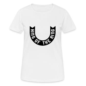 Roi de l’anneau - T-shirt respirant Femme - blanc - Devant - AI Model Female 172 dark (172cm)