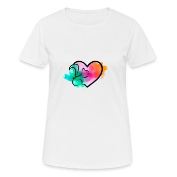 Eichhörnchen Tierliebe - Frauen T-Shirt atmungsaktiv - Weiß - Vorne - AI Model Female 172 dark (172cm)
