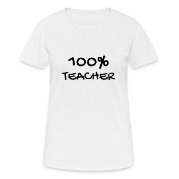School Teacher Schule Lehrerin Ecole Prof Lehrer - Women's Breathable T-Shirt - white - Front - AI Model Female 172 dark (172cm)