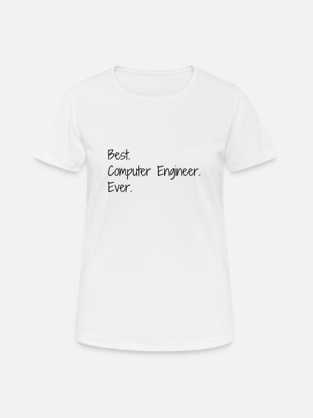 informatique / informaticien / ordinateur / geek - T-shirt respirant Femme - blanc