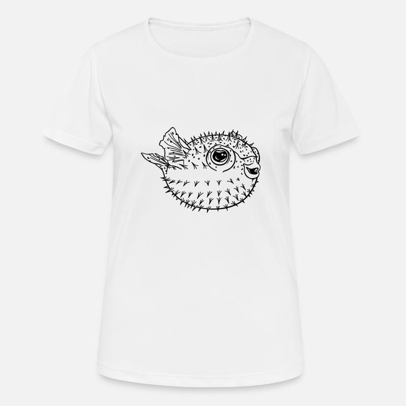 Puffer fish - Women's Breathable T-Shirt - white