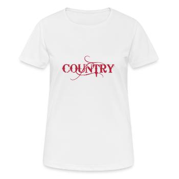 Country - Women's Breathable T-Shirt - white - Front - AI Model Female 172 dark (172cm)