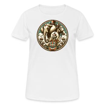 Cirque - T-shirt respirant Femme - blanc - Devant - AI Model Female 172 dark (172cm)