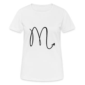 Sternzeichen Skorpion - Frauen T-Shirt atmungsaktiv - Weiß - Vorne - AI Model Female 172 dark (172cm)