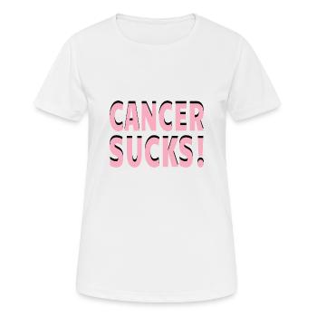Cancer Suce le cancer - T-shirt respirant Femme - blanc - Devant - AI Model Female 172 dark (172cm)