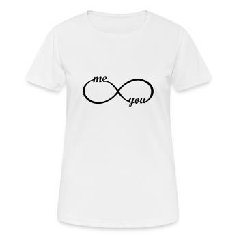 I love you forever u boyfriend girlfriend mum dad - Women's Breathable T-Shirt - white - Front - AI Model Female 172 dark (172cm)
