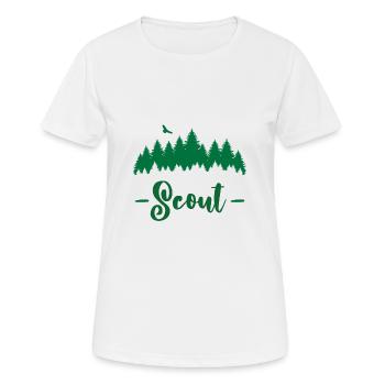 Scout / Scouting - Women's Breathable T-Shirt - white - Front - AI Model Female 172 dark (172cm)