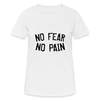 No fear no pain - Women's Breathable T-Shirt - white - Front - AI Model Female 172 dark (172cm)