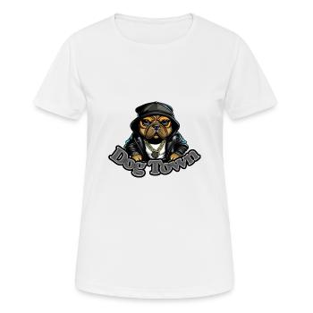 Ville de chiens - T-shirt respirant Femme - blanc - Devant - AI Model Female 172 dark (172cm)
