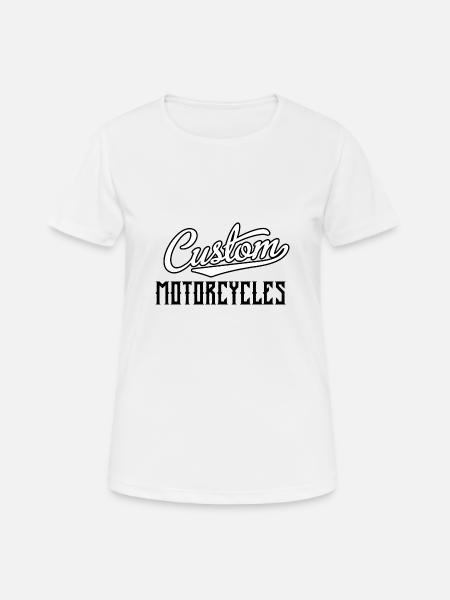 Moto personnalisée - T-shirt respirant Femme - blanc