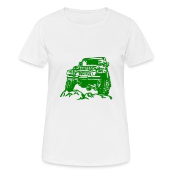 Jeep - T-shirt respirant Femme - blanc - Devant - AI Model Female 172 dark (172cm)