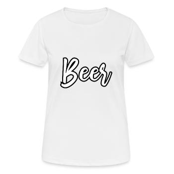 Beer - Frauen T-Shirt atmungsaktiv - Weiß - Vorne - AI Model Female 172 dark (172cm)