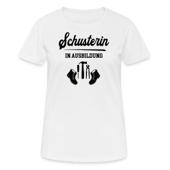 Schusterin in Ausbildung Schusterausbildung Lehre - Frauen T-Shirt atmungsaktiv - Weiß - Vorne - AI Model Female 172 dark (172cm)