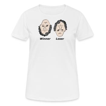Winner Loser black - Frauen T-Shirt atmungsaktiv - Weiß - Vorne - AI Model Female 172 dark (172cm)