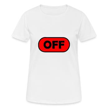 Off Design - Frauen T-Shirt atmungsaktiv - Weiß - Vorne - AI Model Female 172 dark (172cm)