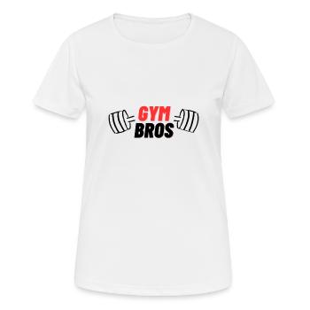 Gym Bros Gym Entraînement - T-shirt respirant Femme - blanc - Devant - AI Model Female 172 dark (172cm)