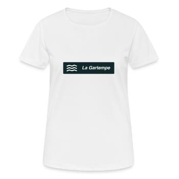 Panneau Gartempe - T-shirt respirant Femme - blanc - Devant - AI Model Female 172 dark (172cm)
