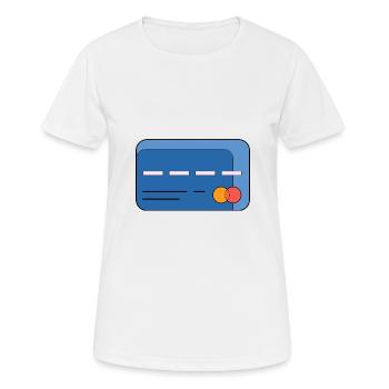 Surr - credit card - T-shirt respirant Femme - blanc - Devant - AI Model Female 172 dark (172cm)